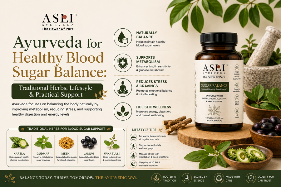 Ayurveda for Healthy Blood Sugar Balance: Traditional Herbs, Lifestyle & Practical Support