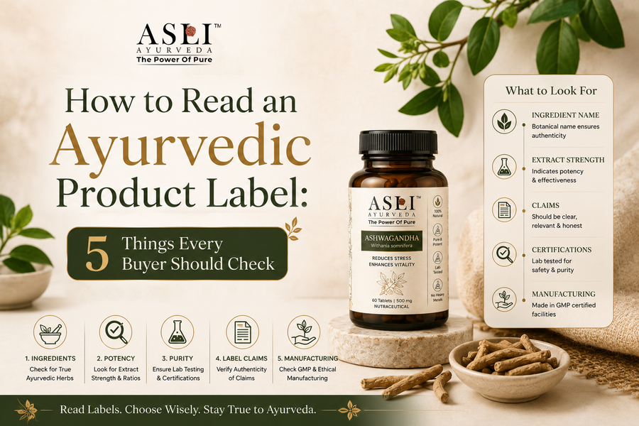 How to Read an Ayurvedic Product Label: 5 Things Every Buyer Should Check