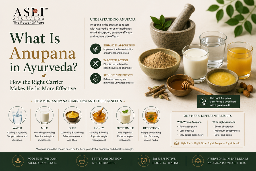 What Is Anupana in Ayurveda? How the Right Carrier Makes Herbs More Effective